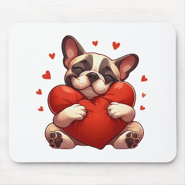 Pitbull Valentine's Day Gifts Mouse Mat (Front)