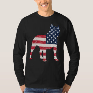 Pitbull Vintage American Flag T-Shirt