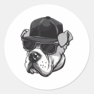 Pitbull West Side Classic Round Sticker