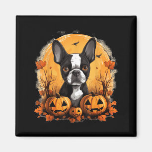 Pitbull Witch Happy Howl O Ween Pumpkin Halloween Magnet