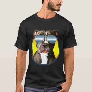 Pitbull With Shades On Pit Bull T-Shirt