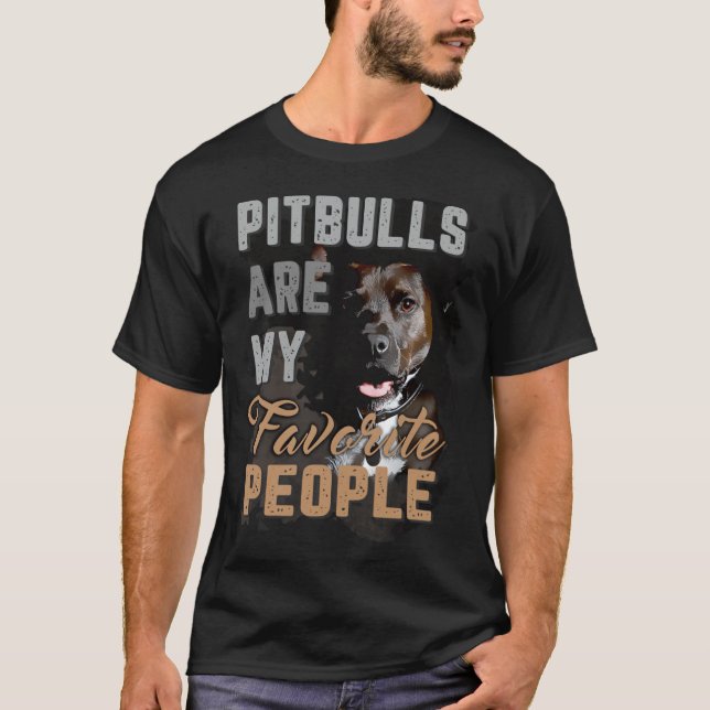 PitBulls Are My Favourite bike  T-Shirt (Front)