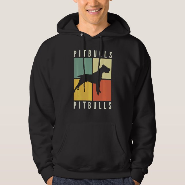 Pitbulls Dog  Design Hoodie (Front)