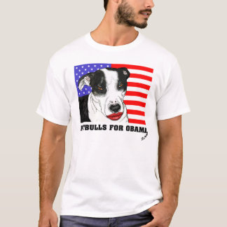 Pitbulls for Obama 2008 T-Shirt