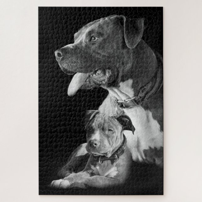 Pitbulls Jigsaw Puzzle (Vertical)