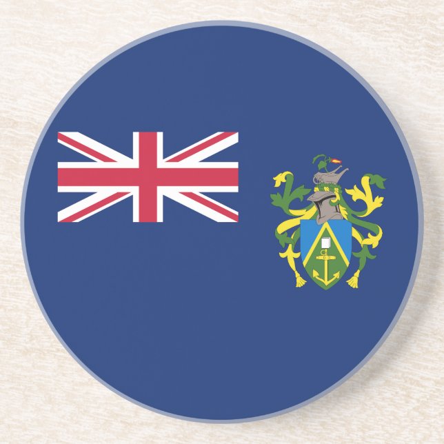 Pitcairn Islands Flag Coaster (Front)