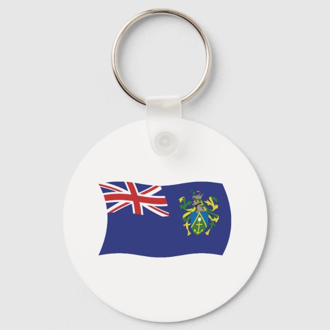 Pitcairn Islands Flag Keychain (Front)