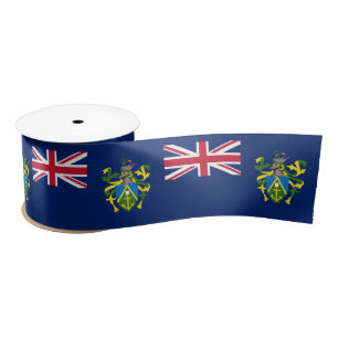 Pitcairn Islands Flag Satin Ribbon