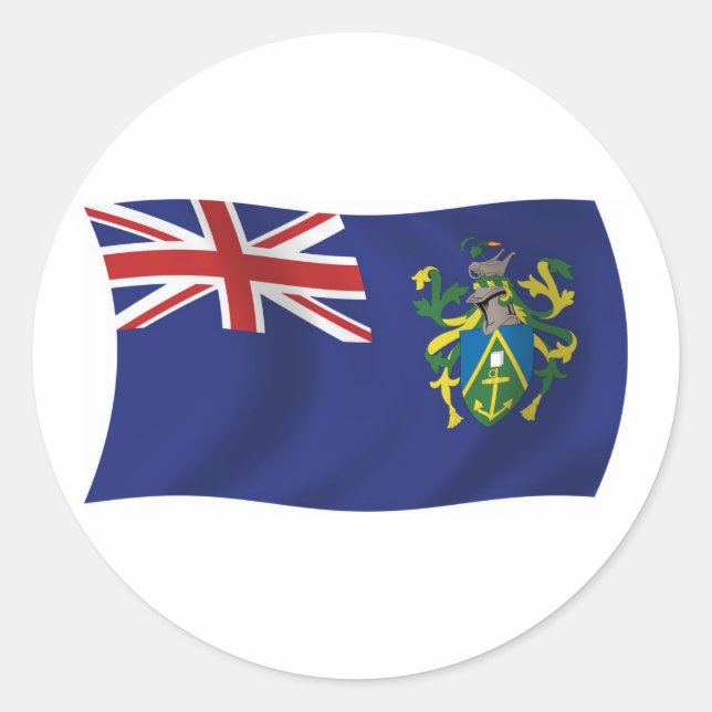 Pitcairn Islands Flag Sticker (Front)