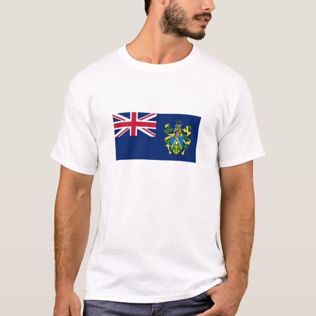 Pitcairn Islands Flag T-Shirt (Front)