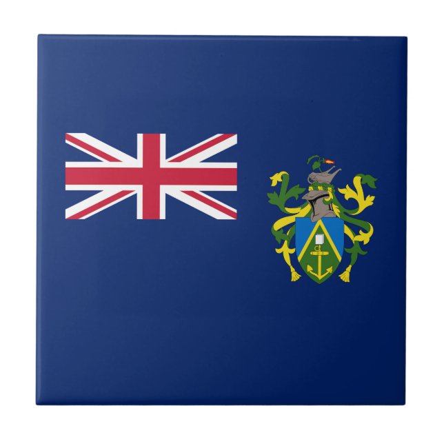Pitcairn Islands Flag Tile (Front)