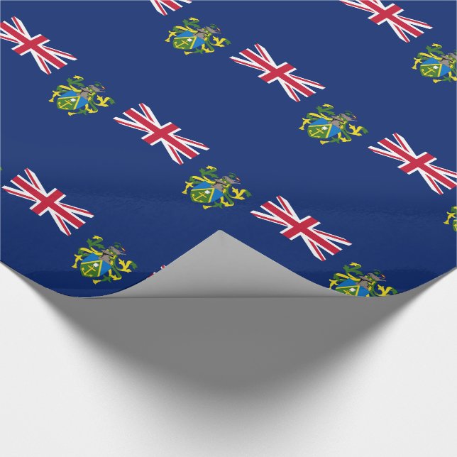 Pitcairn Islands Flag Wrapping Paper (Corner)