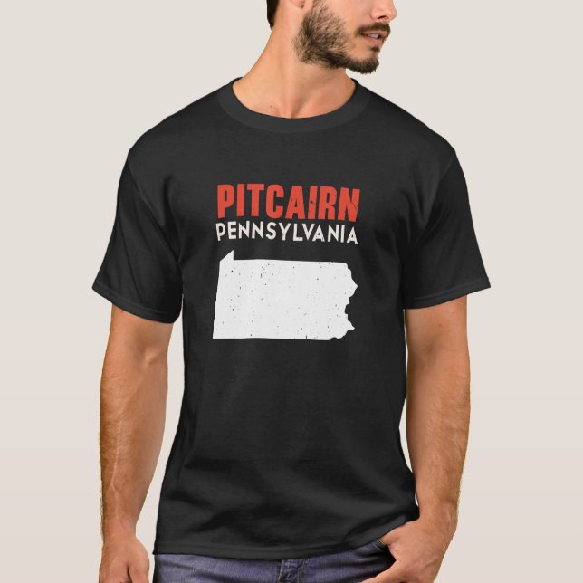 Pitcairn Pennsylvania USA State America Travel T-Shirt (Front)