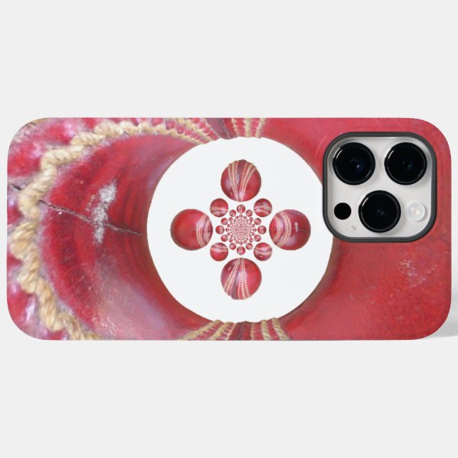 Pitch Kaleidoscope: Cricket Balls The Game's Heart Case-Mate iPhone Case (Back (Horizontal))