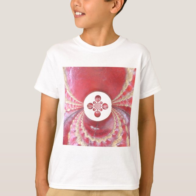 Pitch Kaleidoscope: Cricket Balls The Game's Heart T-Shirt (Front)