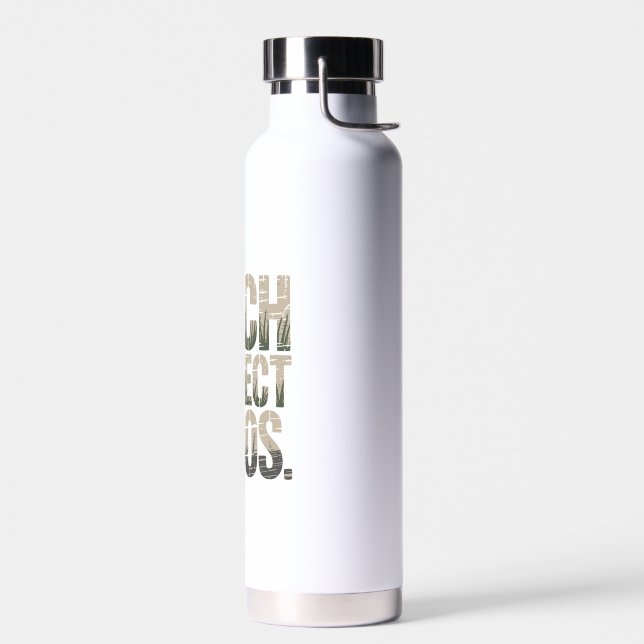 Pitch Perfect Chaos Grassy Texture Water Bottle (Left)