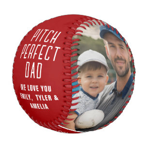Pitch Perfect Dad Red Father˙s 2 Photo Collage Baseball
