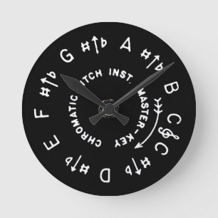 Pitch Pipe Round Clock