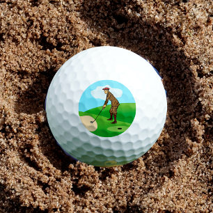 Pitch Shot by Panic-stricken Duffer Golf Balls