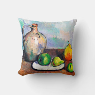 Pitcher and Fruit, Paul Cezanne Cushion