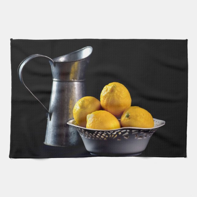 Pitcher and Lemons Kitchen Towel (Horizontal)