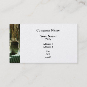 Pitcher By Window - Platinum Finish Business Card