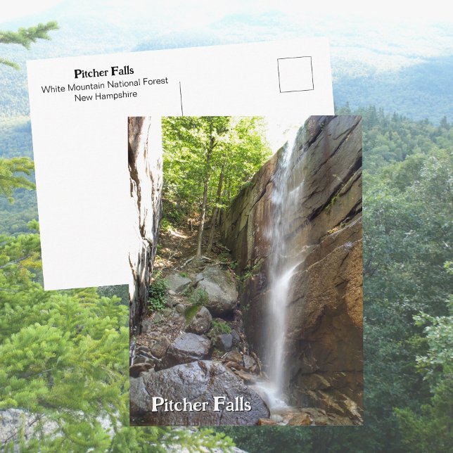 Pitcher Falls White Mountains New Hampshire Photo Postcard (Creator Uploaded)