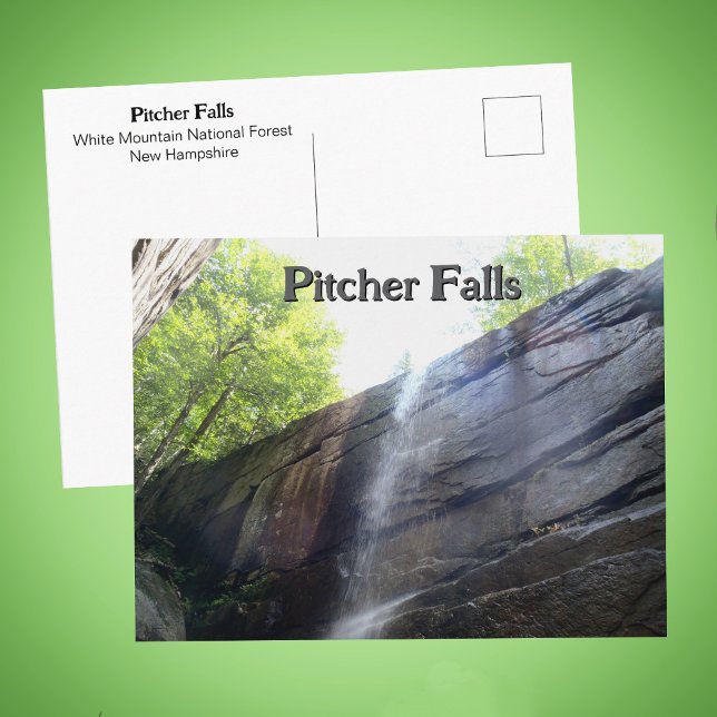 Pitcher Falls White Mountains NH Waterfall Photo Postcard (Creator Uploaded)
