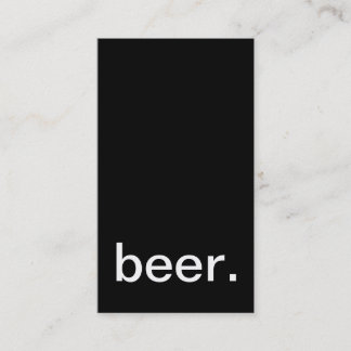 pitcher of beer punch card