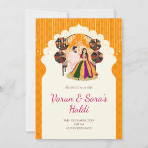 Pithi invitations Haldi invitations, Mayoun invite