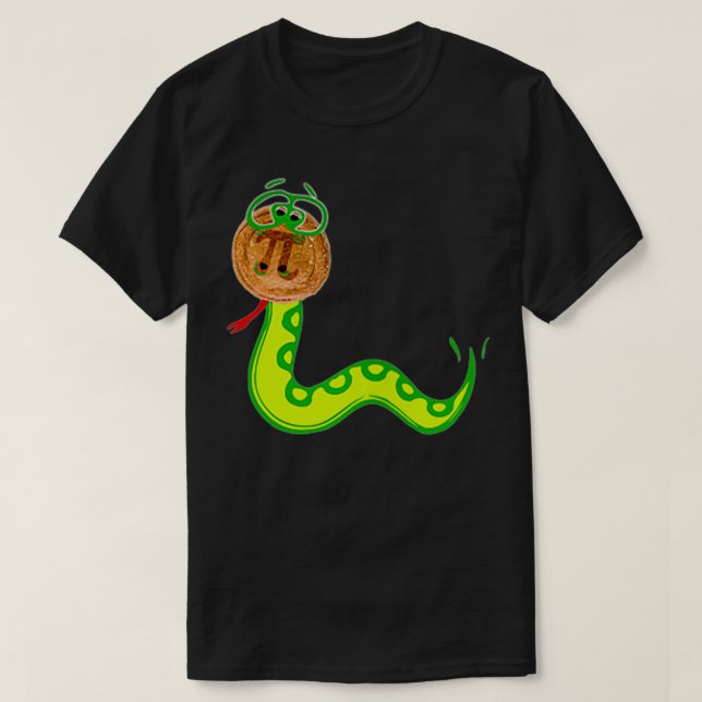 PITHON Pi Day Python Pie Math Snake Wild Animal Na T-Shirt (Design Front)