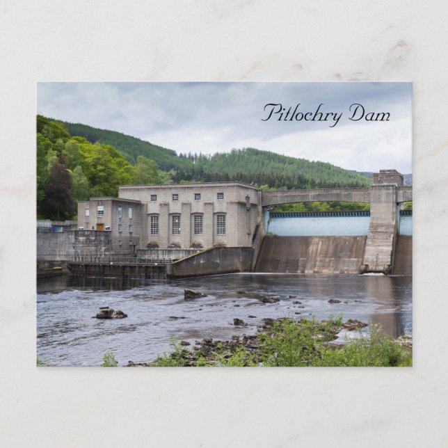 Pitlochry Dam Postcard (Front)