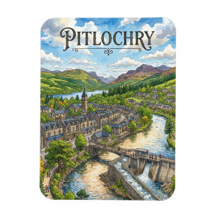 Pitlochry Scotland Magnet