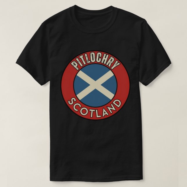Pitlochry, Scotland T-Shirt (Design Front)