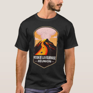 Piton De La Fournaise Mountain Volcano Erupted Réu T-Shirt