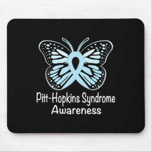 Pitt-hopkins Syndrome Awareness Warrior Light Blue Mouse Mat