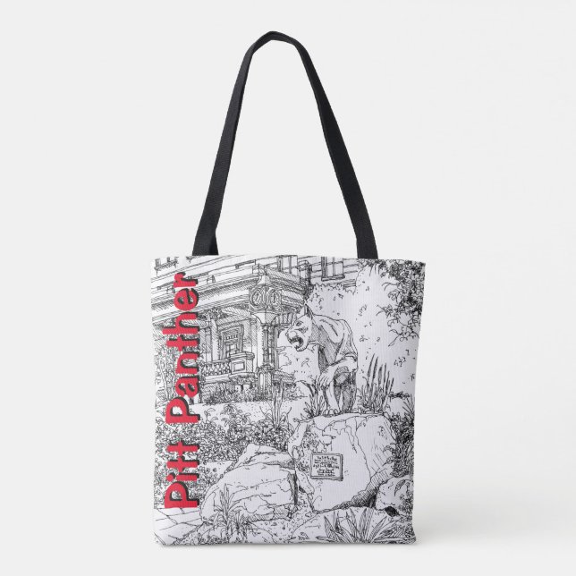 Pitt Panther tote bag, Pittsburgh - PA (Back)