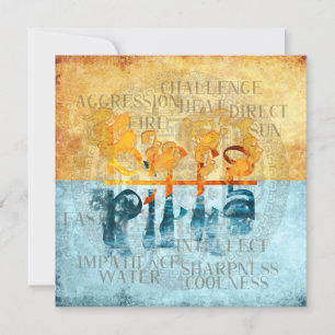 PITTA DOSHA - Greeting Card