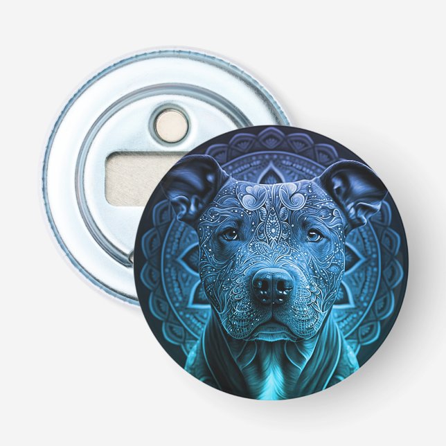Pittbull Dog Breed Bottle Opener (Front)
