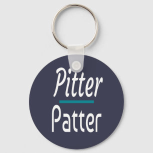 Pitter Patter, Funny Humour Novelty Gift Key Ring