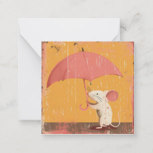 Pitter-Patter & Pages: Capture Mouse Tranquillity  Card