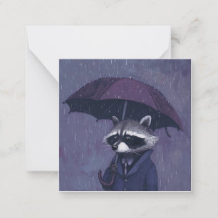 Pitter-Patter & Pages: Racoon Rainy Day Memories Card