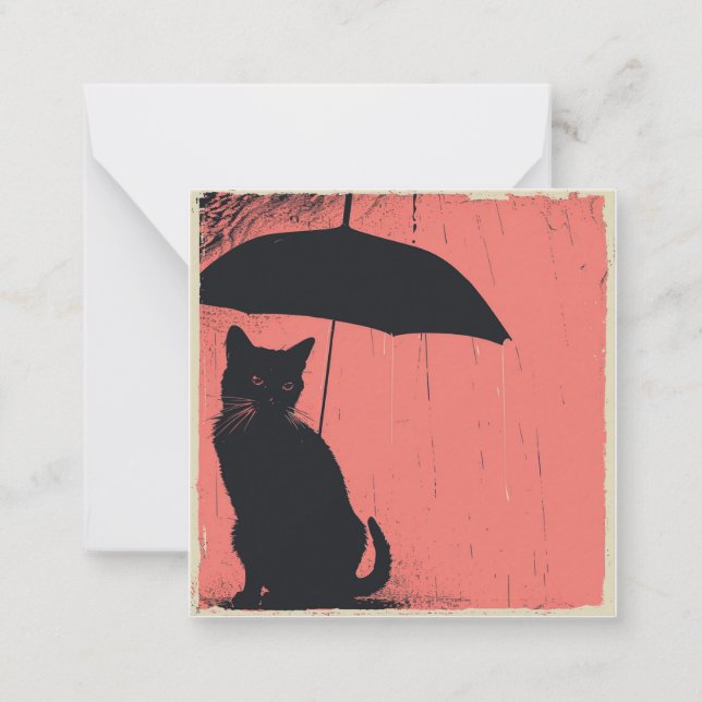 Pitter-Patter & Paw Prints to Dreams: Cat Card (Front)