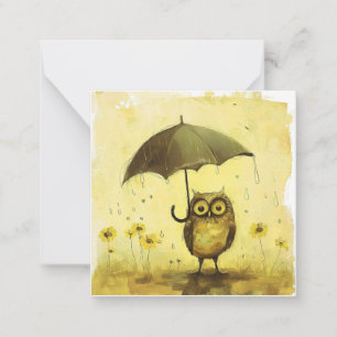 Pitter-Patter & Post-Internet Purr: Minimalist Owl Card