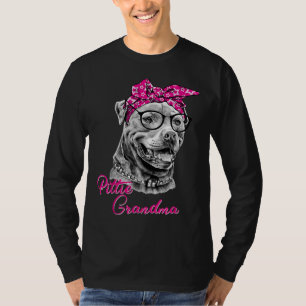 Pittie Grandma American Pitbull Dog Mom T-Shirt