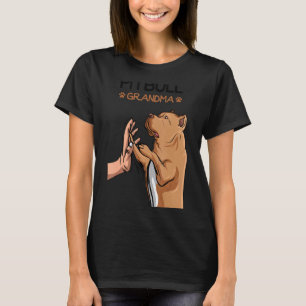 Pittie Grandma Pitbull Dog Mum Women T-Shirt