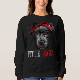 Pittie Grandma Pitbull Granny Dog Lovers Grandmoth Sweatshirt