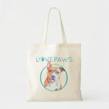 Pittie Love Tote Bag