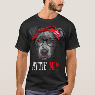 Pittie Mom Pitbull Dog Lovers Mothers Day Gift Pre T-Shirt
