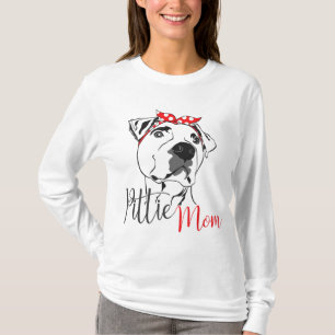Pittie Mum American Pitbull Dog Lover Gift T-Shirt